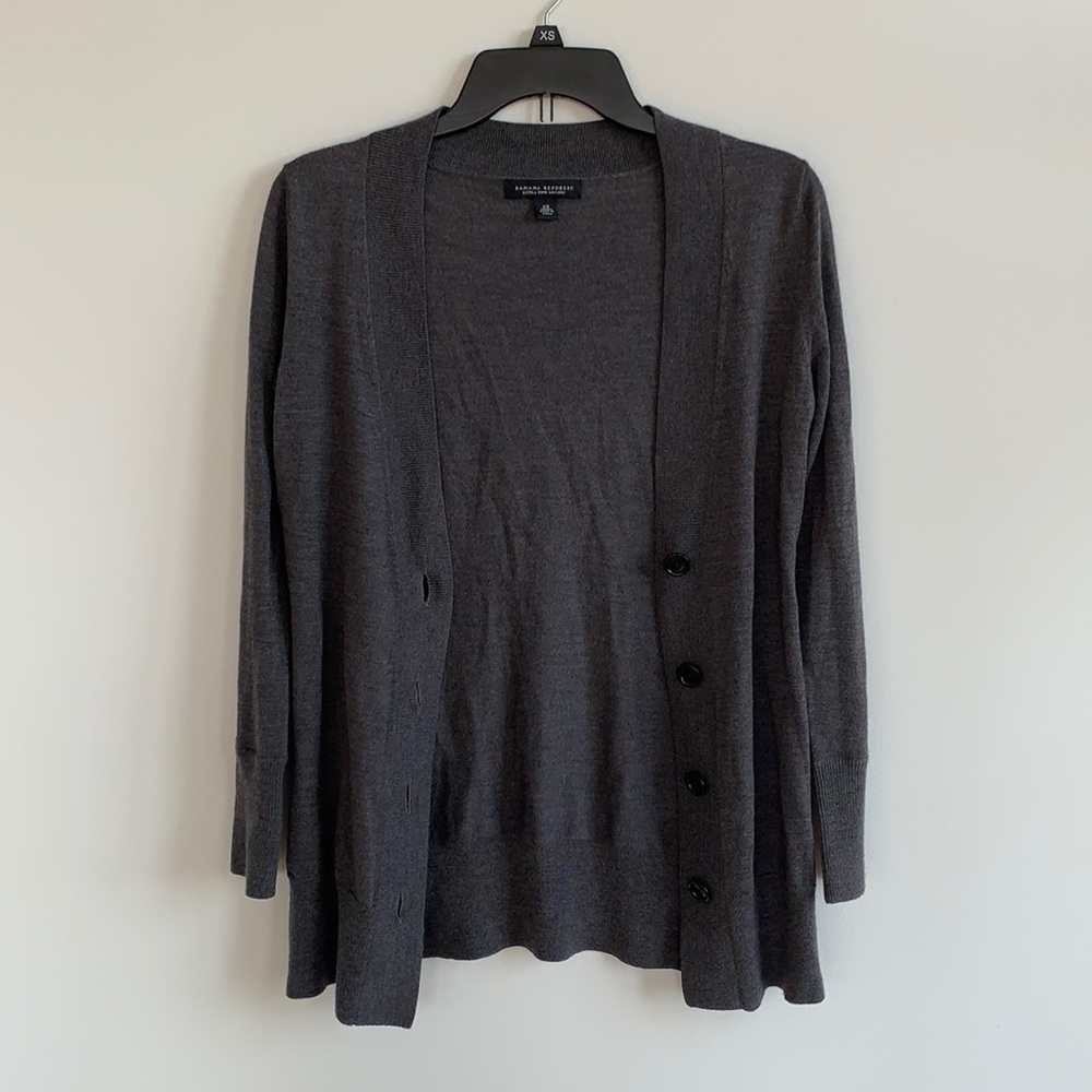 Banana Republic extra fine merino long cardigan